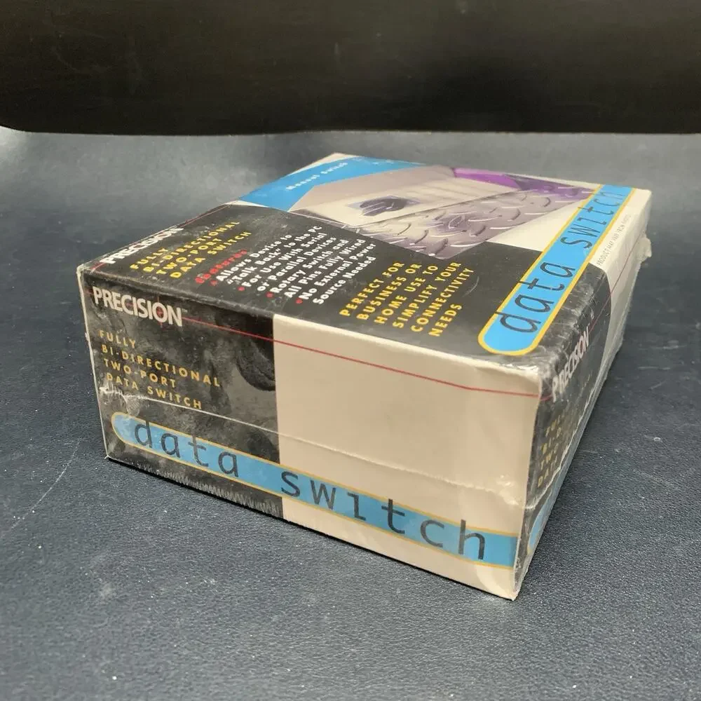 Precision Instruments Fully Bi-Directional Two Port Data Switch, Manual. Nos